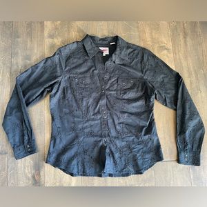 VINTAGE ROPER PEARL SNAP DOWN SHIRT. SIZE XL